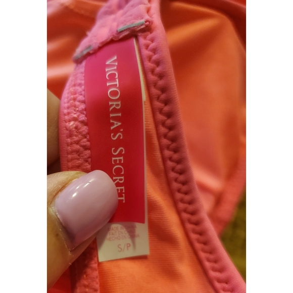 VS Pink Fringe Bikini Top - Picture 5 of 5